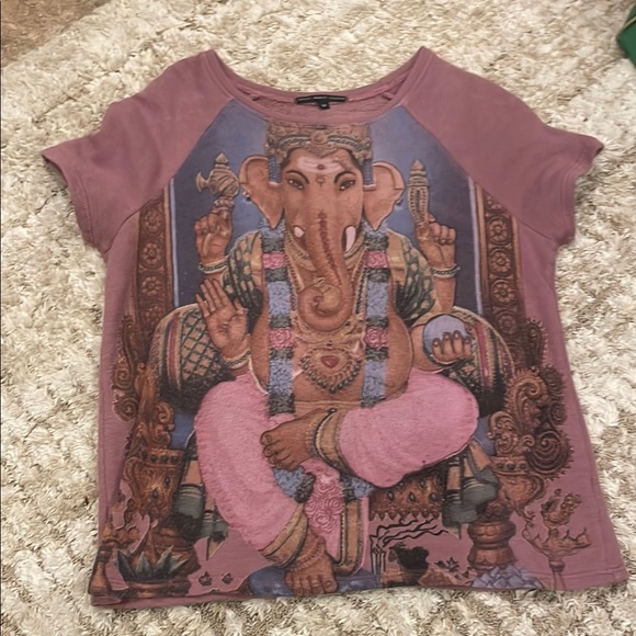 Ganesh Graphic T-Shirt in Mauve - Picture 1 of 2